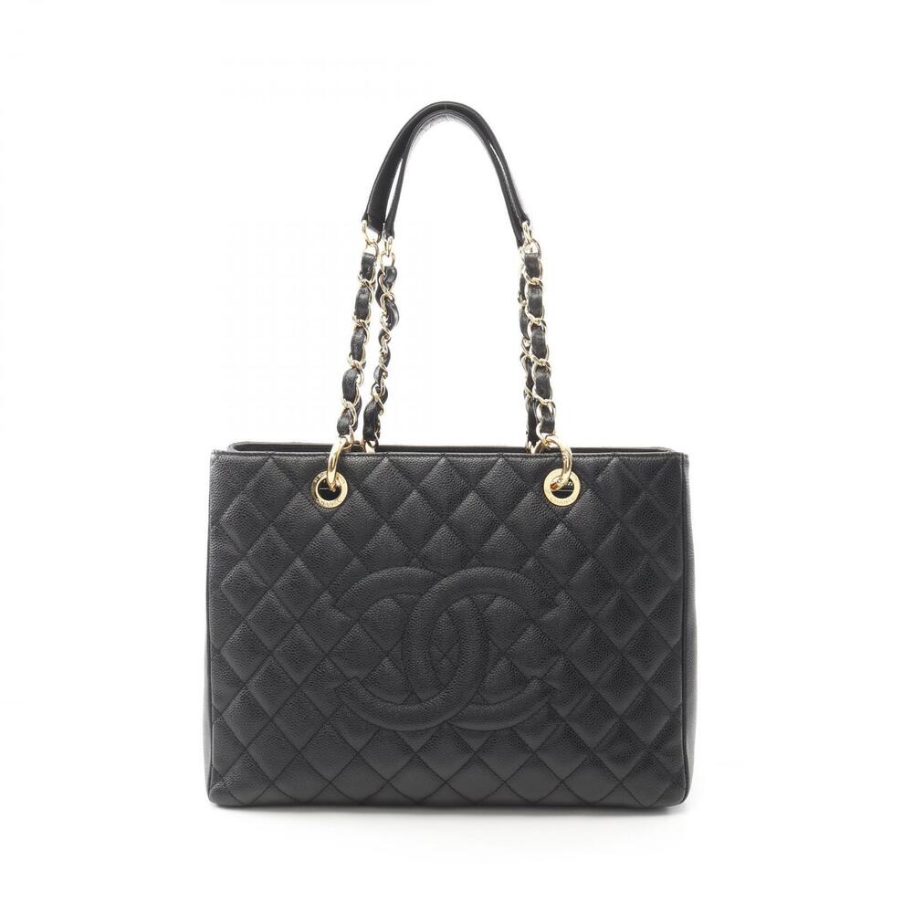 Chanel Matelasse Grand Shopping GST Tote Bag Caviar Leather Grained Calfskin